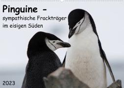 Pinguine - sympathische Frackträger im eisigen Süden (Wandkalender 2023 DIN A2 quer)