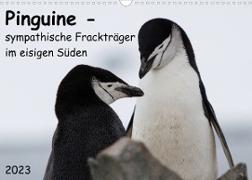 Pinguine - sympathische Frackträger im eisigen Süden (Wandkalender 2023 DIN A3 quer)