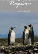 Mit Pinguinen durch das Jahr (Wandkalender 2023 DIN A2 hoch)