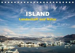 Island - Landschaft und Natur (Tischkalender 2023 DIN A5 quer)