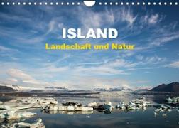 Island - Landschaft und Natur (Wandkalender 2023 DIN A4 quer)