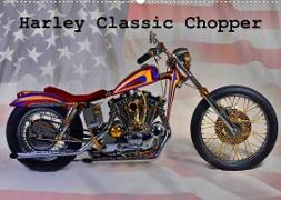 Harley Classic Chopper (Wandkalender 2023 DIN A2 quer)