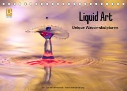 Liquid Art - Unique Wasserskulpturen (Tischkalender 2023 DIN A5 quer)