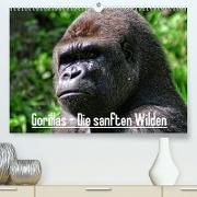 Gorillas - Die sanften Wilden (Premium, hochwertiger DIN A2 Wandkalender 2023, Kunstdruck in Hochglanz)