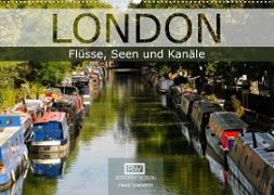 London - Flüsse, Seen und Kanäle (Wandkalender 2023 DIN A2 quer)