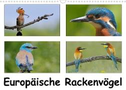 Europäische Rackenvögel (Wandkalender 2023 DIN A3 quer)