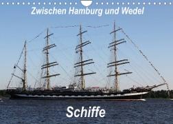 Schiffe - Zwischen Hamburg und Wedel (Wandkalender 2023 DIN A4 quer)