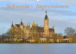 Schwerin - Impressionen (Wandkalender 2023 DIN A2 quer)