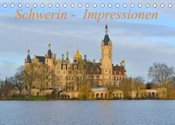 Schwerin - Impressionen (Tischkalender 2023 DIN A5 quer)