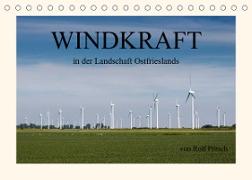 Windkraft in der Landschaft Ostfrieslands (Tischkalender 2023 DIN A5 quer)