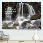 Kuhflucht Wasserfälle bei Farchant (Premium, hochwertiger DIN A2 Wandkalender 2023, Kunstdruck in Hochglanz)