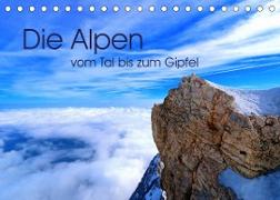 Die Alpen ¿ vom Tal bis zum Gipfel (Tischkalender 2023 DIN A5 quer)