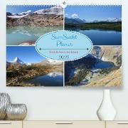 SeenSucht Entdecke Seen in der Schweiz Planer (Premium, hochwertiger DIN A2 Wandkalender 2023, Kunstdruck in Hochglanz)