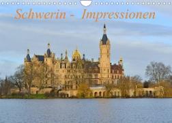Schwerin - Impressionen (Wandkalender 2023 DIN A4 quer)