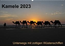 Kamele 2023 - Unterwegs mit zottigen WüstenschiffenCH-Version (Wandkalender 2023 DIN A2 quer)