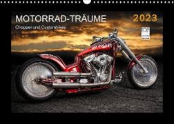 Motorrad-Träume ¿ Chopper und Custombikes (Wandkalender 2023 DIN A3 quer)