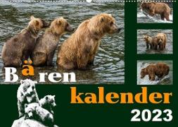 Bärenkalender (Wandkalender 2023 DIN A2 quer)