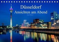 Düsseldorf - Ansichten am Abend (Tischkalender 2023 DIN A5 quer)