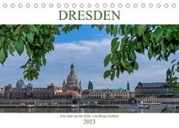 Dresden, ein Jahr an der Elbe (Tischkalender 2023 DIN A5 quer)