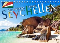 Seychellen - Die schönsten Strände (Tischkalender 2023 DIN A5 quer)