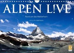 Alpen live - Rund um das Matterhorn (Wandkalender 2023 DIN A4 quer)