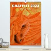 GRAFFITI 2023 / Planer (Premium, hochwertiger DIN A2 Wandkalender 2023, Kunstdruck in Hochglanz)