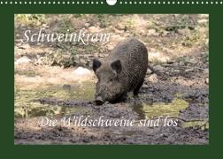 Schweinkram - Die Wildschweine sind los (Wandkalender 2023 DIN A3 quer)