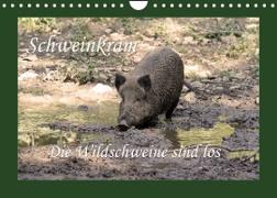 Schweinkram - Die Wildschweine sind los (Wandkalender 2023 DIN A4 quer)