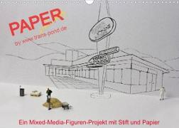 PAPERminis ¿ Ein Mixed-Media-Figuren-Projekt mit Stift und Papier (Wandkalender 2023 DIN A3 quer)