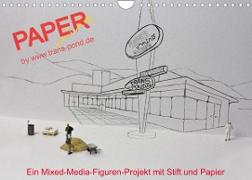 PAPERminis ¿ Ein Mixed-Media-Figuren-Projekt mit Stift und Papier (Wandkalender 2023 DIN A4 quer)