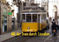 Mit der Tram durch Lissabon (Tischkalender 2023 DIN A5 quer)