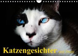 Katzengesichter und Zitate (Wandkalender 2023 DIN A4 quer)