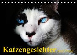 Katzengesichter und Zitate (Tischkalender 2023 DIN A5 quer)