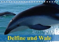 Delfine und Wale (Tischkalender 2023 DIN A5 quer)