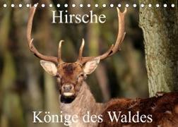 Hirsche - Könige des Waldes/Geburtstagskalender (Tischkalender 2023 DIN A5 quer)