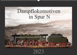 Dampflokomotiven in Spur N (Wandkalender 2023 DIN A2 quer)