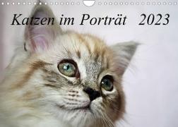 Katzen im Porträt / Geburtstagskalender (Wandkalender 2023 DIN A4 quer)