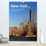 New York - sehenswertes Manhattan bei Tag und Nacht (Premium, hochwertiger DIN A2 Wandkalender 2023, Kunstdruck in Hochglanz)