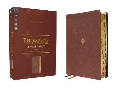 NKJV, Thompson Chain-Reference Bible, Large Print, Leathersoft, Brown, Red Letter, Thumb Indexed, Comfort Print