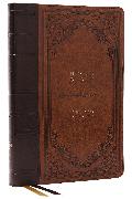 KJV Holy Bible: Giant Print Thinline, Brown Leathersoft, Red Letter, Comfort Print (Thumb Indexed): King James Version (Vintage)
