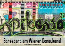 Streetart am Wiener DonaukanalAT-Version (Tischkalender 2023 DIN A5 quer)