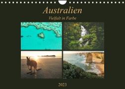 Australien - Farbige VielfaltCH-Version (Wandkalender 2023 DIN A4 quer)