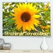 Strahlende Sonnenblumen / CH - Version (Premium, hochwertiger DIN A2 Wandkalender 2023, Kunstdruck in Hochglanz)