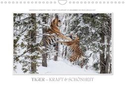 Emotionale Momente: Tiger - Kraft & Schönheit. (Wandkalender 2023 DIN A4 quer)