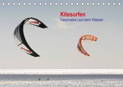 Kitesurfen ¿ Faszination auf dem Wasser (Tischkalender 2023 DIN A5 quer)