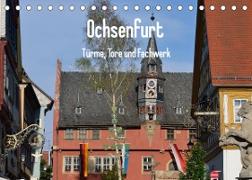 Ochsenfurt - Türme, Tore und Fachwerk (Tischkalender 2023 DIN A5 quer)