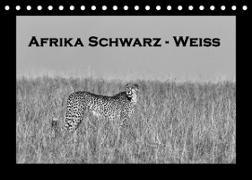 Afrika Schwarz - Weiss (Tischkalender 2023 DIN A5 quer)