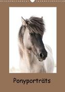 Ponyporträts (Wandkalender 2023 DIN A3 hoch)