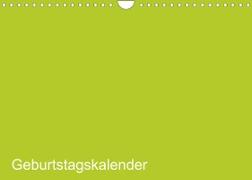 Bastel-Geburtstagskalender grün / Geburtstagskalender (Wandkalender 2023 DIN A4 quer)