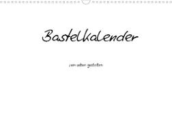Bastelkalender - Weiss (Wandkalender 2023 DIN A3 quer)